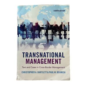 Transnational Management by Bartlett & Beamish Eighth Edition 9781108436694